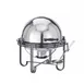 American Metalcraft MESA91H 6‑qt Chafing Dish 180° Roll‑Top Hammered 18/10 Stainless Steel Handle 1 image