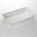 American Metalcraft MRECB21 Rectangular Melamine Bowl, 7 Qt White, 20.9"L x 12.75"W x 4"H 1 image