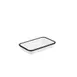 American Metalcraft MRSW6 Serving Platter, 6-7/8" L x 4.25" W x 1-1/8" H, white melamine, black rim, dishwasher safe 1 image