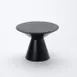 American Metalcraft MWPD5 Pedestal Stand, Round Espresso Wood, 7" Dia x 5-1/4" H, Black 1 image