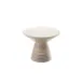 American Metalcraft MWPDS5 Pedestal Stand, Sun-Bleached Ribbed Wood, 5-1/4" H, Hampton Collection 1 image