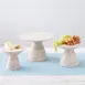 American Metalcraft MWPDS6 Pedestal Sun‑Bleached Ribbed Wood Round 6‑1/4" Height Hampton Collection 2 image