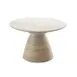 American Metalcraft MWPDS7 Display Stand – Sun‑Bleached Ribbed Wood Round 7‑1/4"/5‑9" Height 1 image