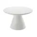 American Metalcraft MWPDW7 Pedestal Stand, 7-1/4" Height, Round White Wood, Hampton Collection 1 image
