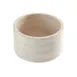 American Metalcraft MWRS11 Sun-Bleached Beige Round Bowl/Riser, 226 oz, Wood Base, 1-2 Steps 1 image