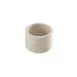 American Metalcraft MWRS6 Display Riser, Round 32-oz Sun-Bleached Ribbed Bowl on Wood Base, Beige, 1-Step 1 image