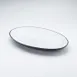 American Metalcraft NP18 Plastic Serving Platter - Oval 18" L x 12" W Melamine, Two-Tone Black/White Dinnerware 1 image