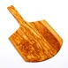 American Metalcraft OWP15 Olive Wood Serving Peel Board, 15" L x 14" W x ¾" H, 24" with Short Handle, Hand Wash Only 1 image