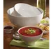 American Metalcraft PFB10 Prestige Bowl, 10" Dia x 5-1/8" H, 124 oz (3 qt) Round Footed Porcelain White Buffet Bowl 1 image