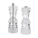 American Metalcraft PMSA62 Salt & Pepper Shaker And Mill Set, 6‑Inch Clear Acrylic Condiment Dispenser 1 image