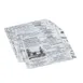 American Metalcraft PPRN76 Fry Paper Bag, 7" x 6", Grease‑Resist Squares, Newsprint Paper - 250/Pack 1 image