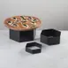 American Metalcraft RHB3 Hexagonal Black Display Riser Set – 3‑Piece, Premium Metal Construction 2 image