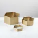 American Metalcraft RHG3 Hexagonal Gold Display Riser Set, 3‑Step 3‑Piece Tabletop Stand 2 image