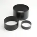 American Metalcraft RRB2 3-Piece Round Riser, Black Metal - Set 1 image