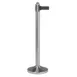 American Metalcraft RSRTRVSBLC4 Retractable Stanchion, 40" H, Brushed Steel, 84" Black Nylon 1 image