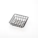 American Metalcraft SQGB6 Wire Grid Basket 6" L x 6" W x 2" H Square Iron Black Hand Wash 1 image