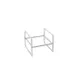 American Metalcraft SRT1 Single-Tier Stainless Riser, White, W 10-19", D 10-19", H 7-5/8", 1-2 Steps 1 image