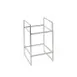 American Metalcraft SRT2 Two‑Tier Stainless Steel Riser, White, H 12‑16″, W 10‑19″, 1‑2 Step Modular 1 image