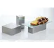 American Metalcraft SSR4 8" Square Display Riser, 4" H, Stainless Steel, Silver, Fits up to 9" W/D, 1‑2 Steps 1 image