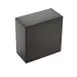 American Metalcraft SSRB4 Display Riser, 4" Black Square Cube, Stainless Steel 1 image