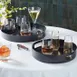 American Metalcraft STB12 - Black Round Serving Tray, 12‑1/8 in Diameter, Tabletop Accessory 2 image