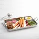 American Metalcraft STSF15 Fluted Stainless Steel Serving Tray, 10" Rectangular 2 image