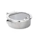 American Metalcraft SYNSRDHM13 5-Quart Round Hammered Stainless Steel Chafer, Synergy Collection 1 image