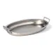 American Metalcraft THOV19 Oval Tray, 128 oz, 18.25" L × 12.38" W × 2" H, Hammered, Handles, 20" 1 image