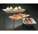 American Metalcraft TTMEL3 3‑Tier Ironworks Display Stand Set, Black Wrought Iron Base 1 image