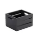American Metalcraft WCBL7 Condiment Organizer Caddy, 7.5" L x 6.25" W x 4.75" H, wood, black, 1-section, hand wash 1 image