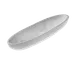 American Metalcraft WSMB17 Translucent Boat Bowl, 1 Quart (47.5 oz) White Swirl, 17.75" L x 4.75" W, Hand Wash Only 1 image