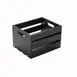 American Metalcraft WTBL10 Rectangular Wooden Crate, 10.25" L x 12.5" W x 8" H, Black, Hand Wash Only 1 image