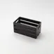 American Metalcraft WTBL12 Rectangular Wooden Serving Crate, 1/3 Size, 12.25" L x 6.25" W x 6" H, Black Hand Wash Only 1 image