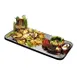 Lakeside 2265 Mirror Tray - 16" x 32" Glass With 9" Acrylic Legs, Black Vinyl Edges, Made In USA 1 image