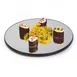 LakeSide 2276 Mirror Tray – 22" Round, 1/4" Plate Glass, Wood Back, Vinyl Edge, 9" Acrylic Legs 1 image