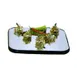 Lakeside 260 Mirror Tray – Sq 28" x 28" 1/4" Glass with Wood Backing, Black Vinyl Edges Made in USA 1 image