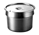 Wells 20908 Bain Marie Pot Inset, 11 Qt, Handles & Slotted Lid, Fits 10-1/2" Opening – Steam Table 1 image
