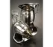 American Metalcraft HMWP97 Water Pitcher, 100 oz 6" Dia x 9" H Hammered Steel with Handle 1 image