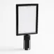 American Metalcraft RSSIGNBLK Vertical Sign, 8-1/2" x 11", Steel Black, Fits RSBPL Stanchions 1 image