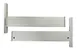 Fermod 6429011 14" Stainless Steel Wall Shelving Bracket Pair, Adjustable Feet 1 image