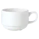 Steelite 11010188 - Stackable Cup, 10 oz (5.0" x 3.75" x 2.5"), Dishwasher/Oven Safe - 36/Case 1 image