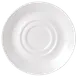 Steelite 11010225 Double Well Saucer, 6.5" Ceramic, Dishwasher Oven Safe to 530°F/275°C - 36/Case 1 image