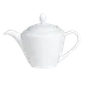 Steelite 11010833 Madison Teapot, 30 oz 9.6x13.3in, Ceramic Lid, Dishwasher/Oven Safe 530°F - 6/Case 1 image