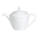 Steelite 11010834 Madison Teapot, 21 oz (8.5" x 11"), Ceramic with Lid, Dishwasher/Oven Safe-6/Case 1 image