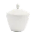 Steelite 11010836 Covered Sugar Pot 7.5 Oz Ceramic Alumina Vitrified Lid Oven Safe to 530°F - 6/Case 1 image