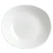 Steelite 11070586 Zest Oval China Platter, 10" x 9.5" x 2" Vitrified, Oven Safe 530°F/275°C - 1 Dozen 1 image
