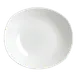 Steelite 11070587 Zest Oval Platter, 8.0" x 7.75" x 1.75", Oven Safe to 530°F/275°C - 24/Case 1 image