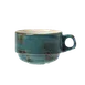 Steelite 11300188 - Slimline Stacking Cup, 10 oz (5.0" x 3.75" x 2.5"), Blue Ceramic - 36/Case 1 image