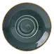 Steelite 11300225 Double‑Well Saucer 6.5" x 0.75" Blue Alumina Ceramic Oven‑Safe to 530°F - 36/Case 1 image