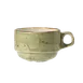 Steelite 11310188 Stacking Cup, 10 oz Green Ceramic, 5.0" x 3.75" x 2.5", 530°F Oven Safe - 36/Case 1 image